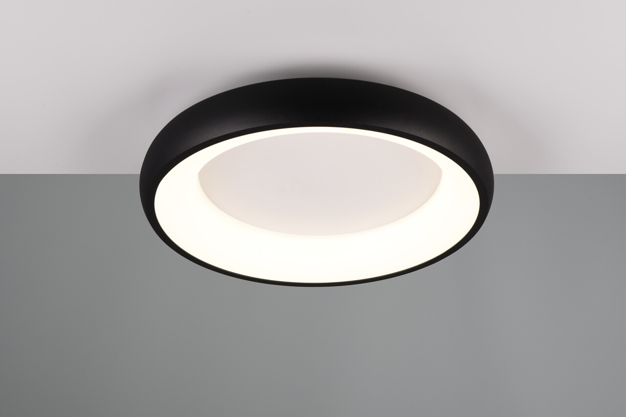 Plafoniera Cardona, TRIO, 46.5x10 cm, 29W, 1x SMD LED, metal, negru mat - imagine 7